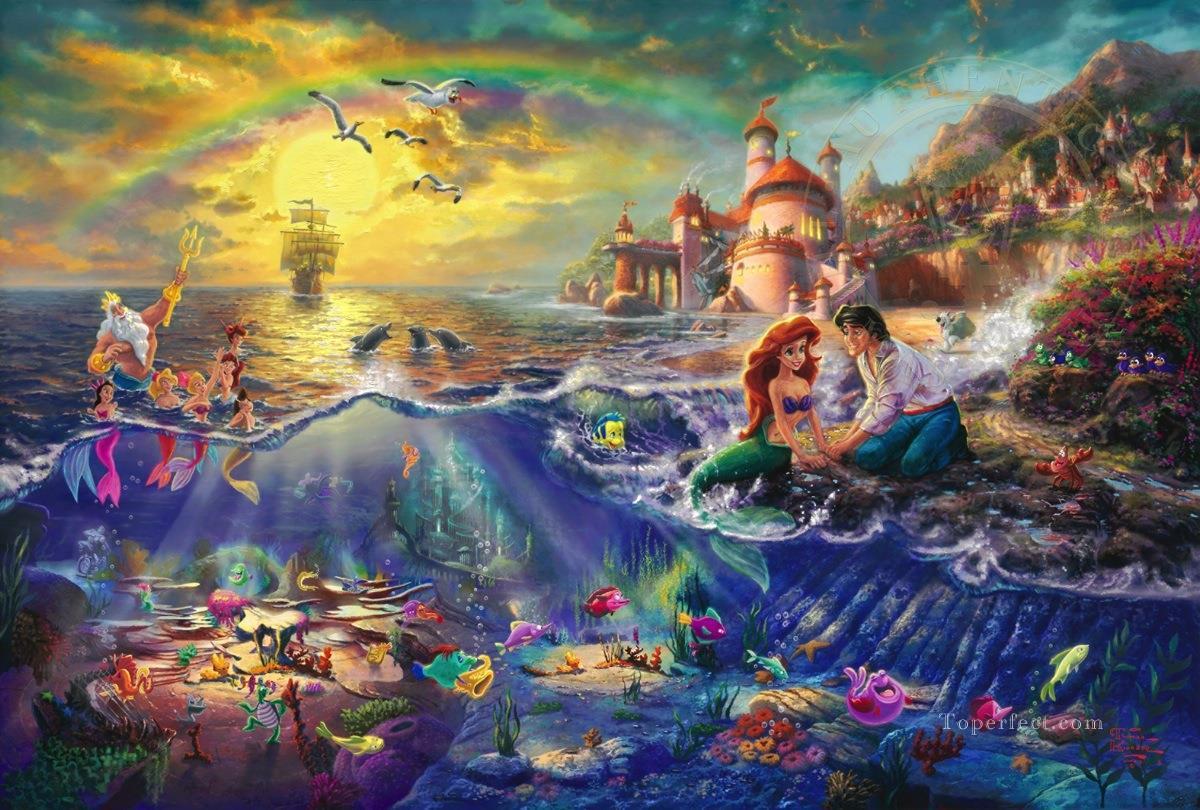 The Little Mermaid TK Disney Oil Paintings